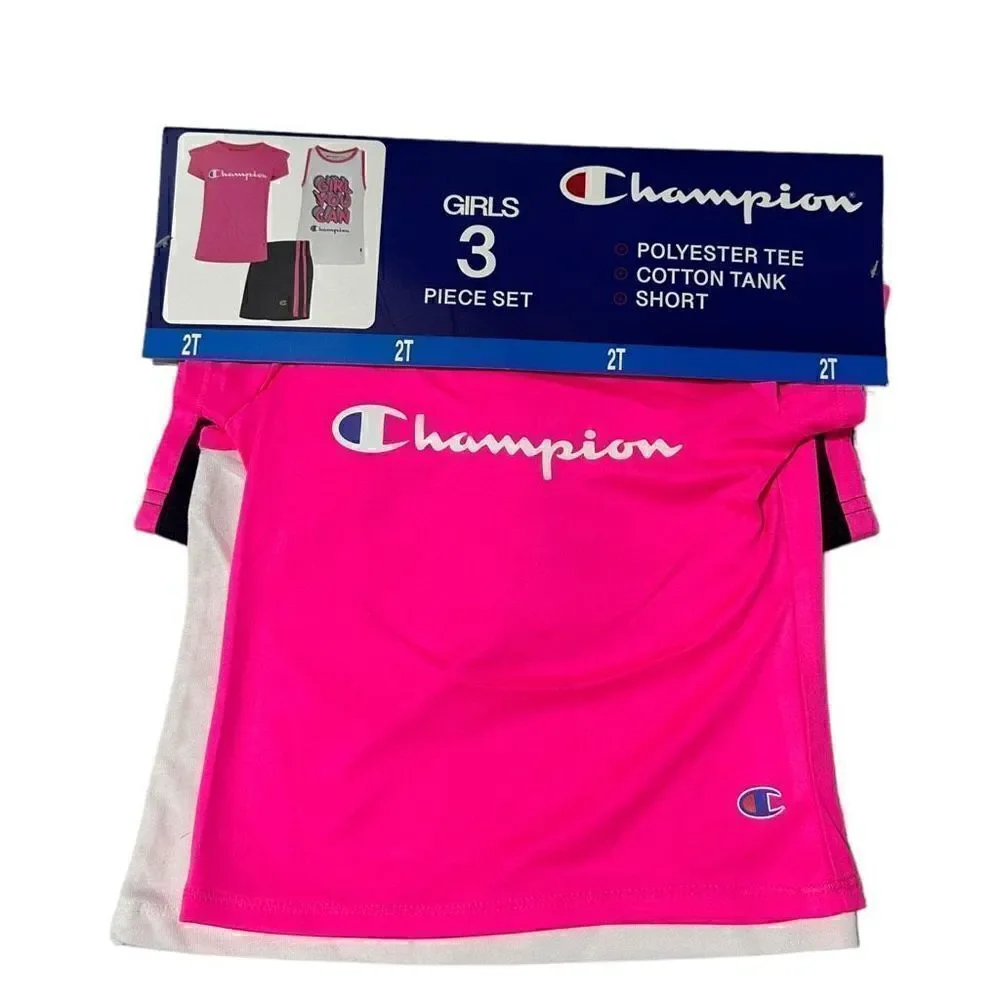 Champion Toddler Girls 3 Piece Active Set Size 2T